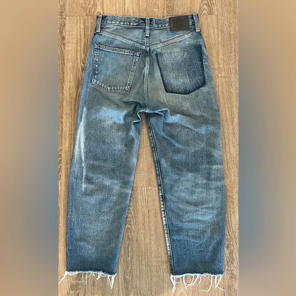 Women's LEVI'S BLUE TAB Barrel Patch & Repair Jeans Sz 25 $295 ~ Made in Japan - Picture 7 of 8